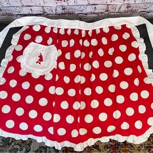 CUTE MINNIE APRON! From DisneyWorld 2003 • Polka Dot Minnie Mouse Apron